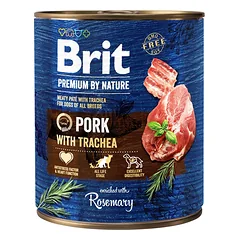 BRIT Premium by Nature 800 g kiaulienos ir stemplės natūralus šunų maistas