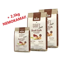 Bosch Soft Adult Duck & Potatoes 2x12,5 kg  + 2,5kg NEMOKAMAI!