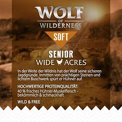 Wolf of Wilderness Senior "Soft - Wide Acres" su vištiena – begrūdis sausas maistas šunims, > 10 kg — 4 nuotrauka