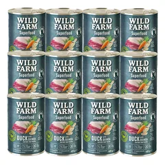Wild Farm Superfood Duck 12x400 g pašaro šunims be grūdų