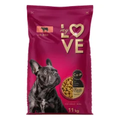 My Love sausas pašaras su jautiena visų veislių suaugusiems šunims