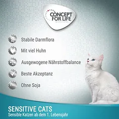 Concept for Life Sensitive Cats su vištiena drebučiuose, drėgnas maistas katėms — 2 nuotrauka