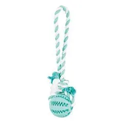 Trixie Denta Fun kamuolys su virve, natūrali guma, 7-24 cm