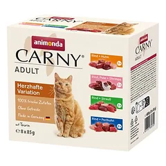 animonda Carny Pouch daugiapakuotė 8 x 85 g, drėgnas maistas katėms — 2 nuotrauka