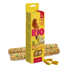 RIO Sticks Tropical Fruit For Canaries papildomas maistas kanarėlėms su tropiniais vaisiais, 2×40 g