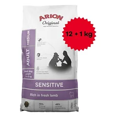 ARION Original Sensitive Medium 12+1 kg vidutinio dydžio šunims su jautria virškinimo sistema