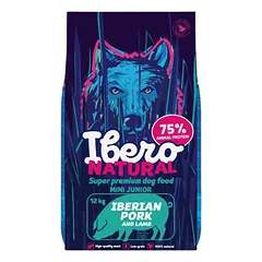 Ibero Natural Mini Junior Iberico Pork – visavertis pašaras mažų veislių šuniukams