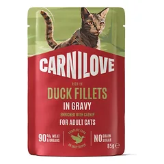 Carnilove Duck Fillets NEW konservai katėms su antiena ir katžole
