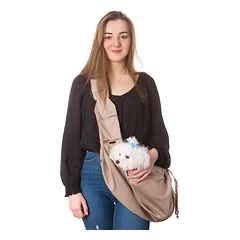 PillowPrim Juliette šunų ir kačių transportavimo krepšys per petį, universalus