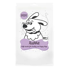 PAKA ZWIERZAKA PEPE Mini Chunkies Rabbit 80 g skanėstai su triušiena