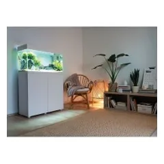 Opti Set 200 akvariumas stačiakampis, baltas, 101x41x56 cm, 200 l — 4 nuotrauka