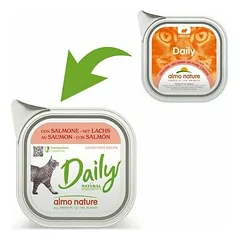 Almo Nature Daily paštetas su lašiša, drėgnas maistas katėms 100 g — 2 nuotrauka