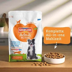 Smølke Hund Adult Medium sausas maistas šunims, > 10 kg — 4 nuotrauka