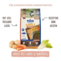 bosch Adult su lašiša ir bulvėmis, sausas maistas šunims