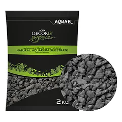 Aquael gruntas juodas 2-4mm 2kg