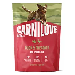 Carnilove Dog Active Adult su antiena ir fazanu, sausas maistas šunims 1,5 kg