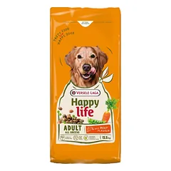 VERSELE-LAGA Happy Life Adult with Beef flavour 12,5kg šunų maistas su jautienos skoniu