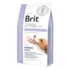 Brit GF Veterinary Diets Dog Gastrointestinal begrūdis, sausas maistas šunims su skrandžio ir žarnyno problemomis, 2 kg