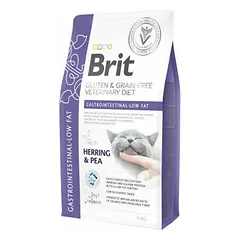 Brit GF Veterinary Diets Cat Gastrointestinal-Low fat sausas maistas katėms, 2 kg parduotuvėje 1petshop.lt