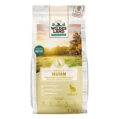 WILDES LAND Chicken sausas begrūdis pašaras suaugusioms katėms su vištiena, 1,2 kg