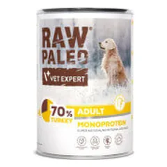 VetExpert Raw Paleo Adult konservai su kalakutiena šunims - Pet24