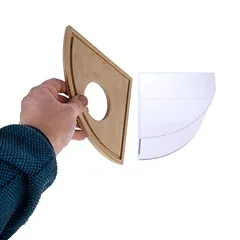 TIAKI kampinė smėlio vonelė žiurkėnams ir pelėms, L 19 x B 19 x H 10,3 cm — 4 nuotrauka