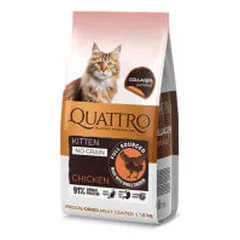 Quattro Collagen Kitten sausas pašaras su vištiena kačiukams