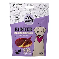 MR. BANDIT Hunter triušis kimšta antis šunims 500 g