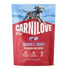 Carnilove Dog Active Large Breeds Junior su lašiša ir kalakutiena, sausas maistas šunims 1,5 kg — 3 nuotrauka
