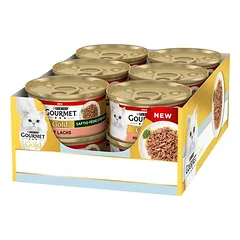 Gourmet Gold Saftig-Feine Streifen drėgnas maistas katėms, ekonominė pakuotė 48 x 85 g — 4 nuotrauka