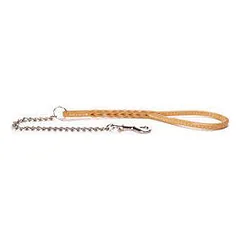 Īsā pavada no dabīgas ādas 80cm