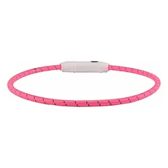 Flamingo LED antkaklis atspindintis visio pink, 33-63,5 cm, 8 mm — 2 nuotrauka