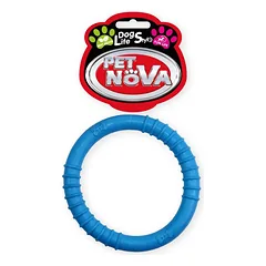PET NOVA DOG LIFE STYLE žiedas 9,5 cm, mėlynas, mėtų aromatas