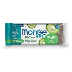 MONGE Gift Fruits Bars Puppy and Junior Kiauliena su kiviais 100 g