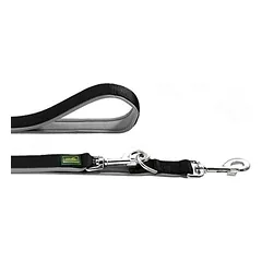 HUNTER Neopren Führleine, schwarz/grau