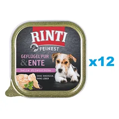 RINTI Feinest Poultry Pure & Duck padėklas 12x150 g — 1 nuotrauka