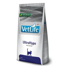Farmina Vet Life UltraHypo dietinis sausas maistas katėms ingredientų ir maistinių medžiagų netoleravimo mažinimui, 10 kg