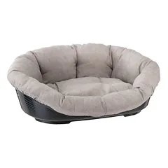Ferplast užvalkalas Sofà Tweed, smėlio spalvos, krepšiui Siesta Deluxe (be krepšio), Dydis: 4: L 64 x B 48 x H 25 cm — 2 nuotrauka