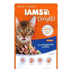 Iams guliašas katėms su atlanto žuvim N24x85g.