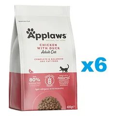 APPLAWS Cat Adult Chicken with Extra Duck 2,4 kg (6x400 g) vištiena ir antis suaugusioms katėms