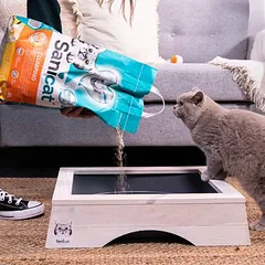 Sanicat gumulėlius sudarantis kraikas katėms su vanile ir mandarinais, Ekonominė pakuotė: 2 x 8 l — 5 nuotrauka