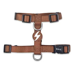 Dashi Solid Back Harness - reguliuojami apsauginiai diržai šunims, Pomarańczowe / M — 1 nuotrauka