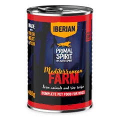Primal Spirit Iberian Mediterranean Farm konservai su vištiena ir kiauliena šunims