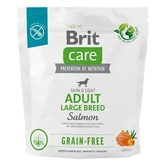 BRIT CARE Dog Grain-Free Adult large breed salmon su lašiša suaugusiems didelių veislių šunims 1kg
