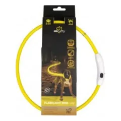 SEEcurity geltonas šviečiantis antkaklis 65cm