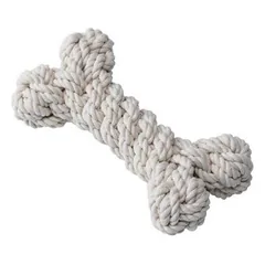 Quapas! Žaislas šunims iš natūralios virvės, kaulas, L, 23 cm — 3 nuotrauka