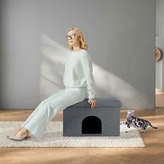 Namelis augintiniams Relaxdays, 64,5 × 38,5 × 37,5 cm — 2 nuotrauka
