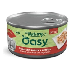 Oasy Natury Soft Jelly konservai su vištiena, antiena ir daržovėmis šunims
