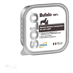 DRN Solo Bufalo 100g Ir 300g (Bizoniena) Konservai šunims ir katėms