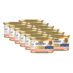 Purina Gourmet Gold putėsiai su lašiša 12x85g